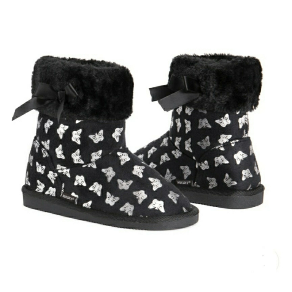 NWOT Muk Luks Girls Madison Butterfly Boots